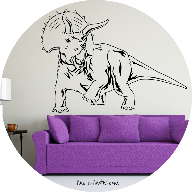 Wandtattoo 46195 Triceratops Dinosaurier